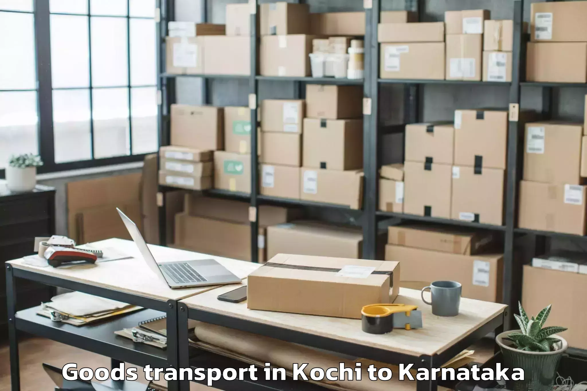 Easy Kochi to Mysore University Goods Transport Booking